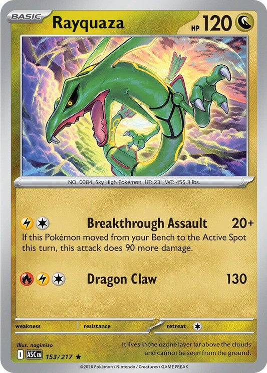 Pokemon Rayquaza 153/217 Ascended Heroes