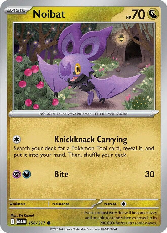 Pokemon Noibat 156/217 Ascended Heroes