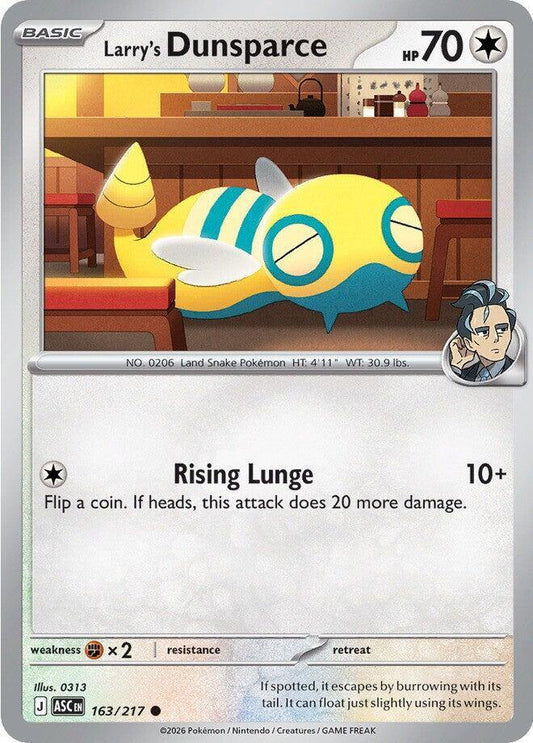Pokemon Larry’s Dunsparce 163/217 Ascended Heroes