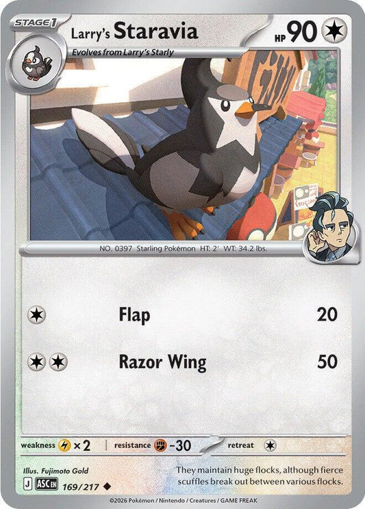 Pokemon Larry’s Staravia 169/217 Ascended Heroes