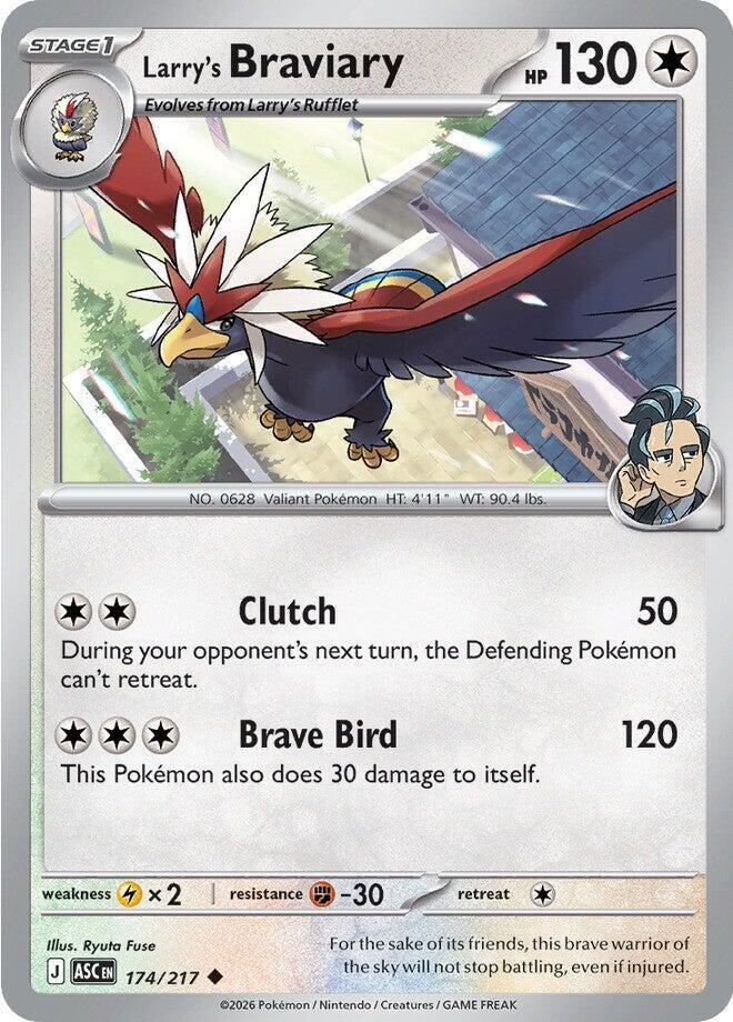 Pokemon Larry’s Braviary 174/217 Ascended Heroes