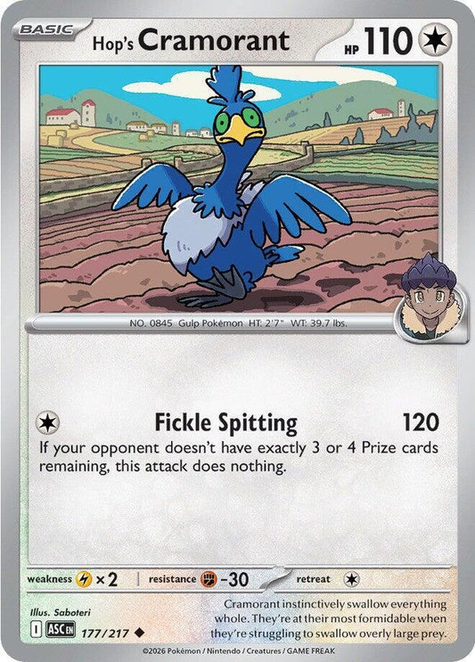 Pokemon Hop’s Cramorant 177/217 Ascended Heroes