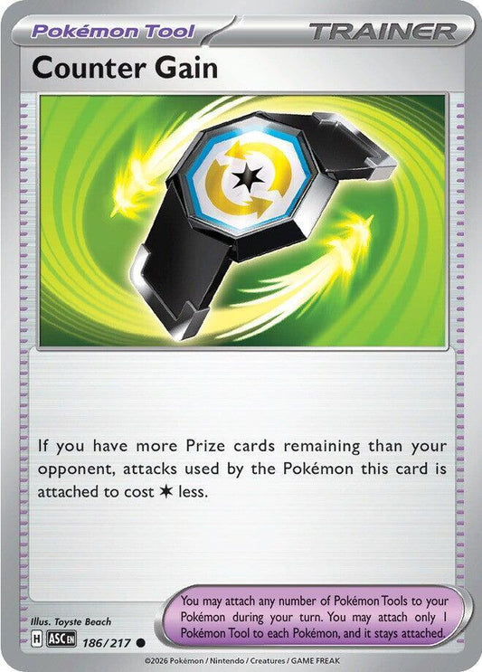 Pokemon Counter Gain 186/217 Ascended Heroes