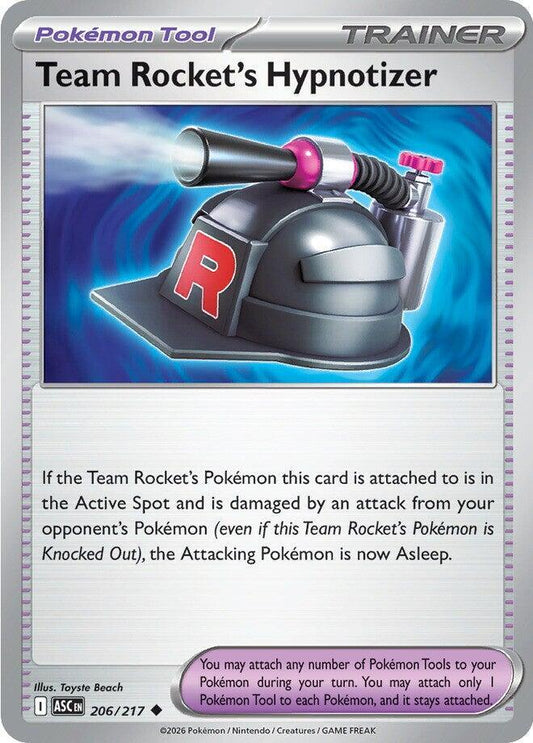 Pokemon Team Rocket’s Hypnotizer 206/217 Ascended Heroes