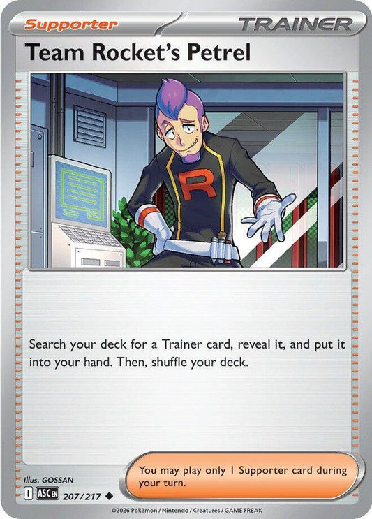 Pokemon Team Rocket’s Petrel 207/217 Ascended Heroes