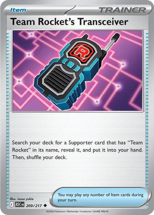 Pokemon Team Rocket’s Transceiver 209/217 Ascended Heroes