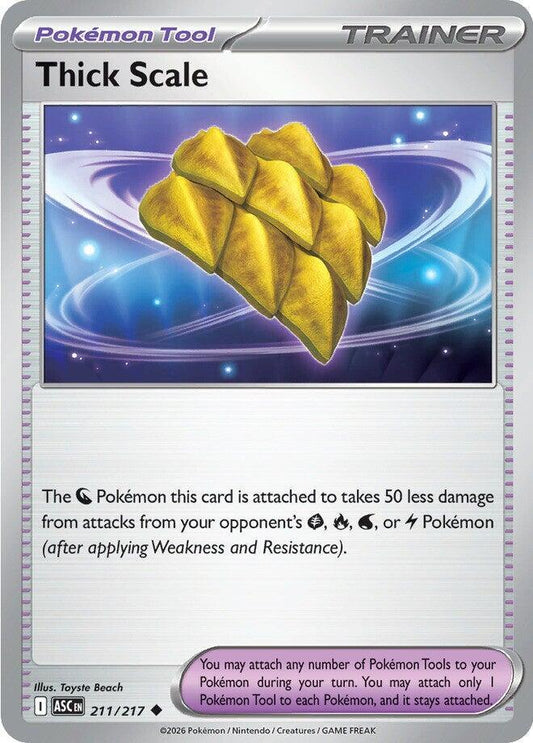 Pokemon Thick Scale 211/217 Ascended Heroes