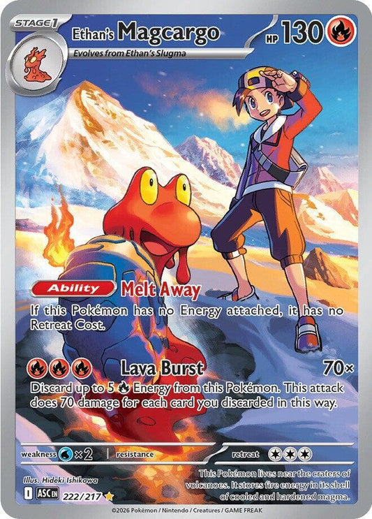 Pokemon Ethan’s Magcargo 222/217 Ascended Heroes