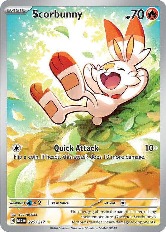 Pokemon Scorbunny 225/217 Ascended Heroes