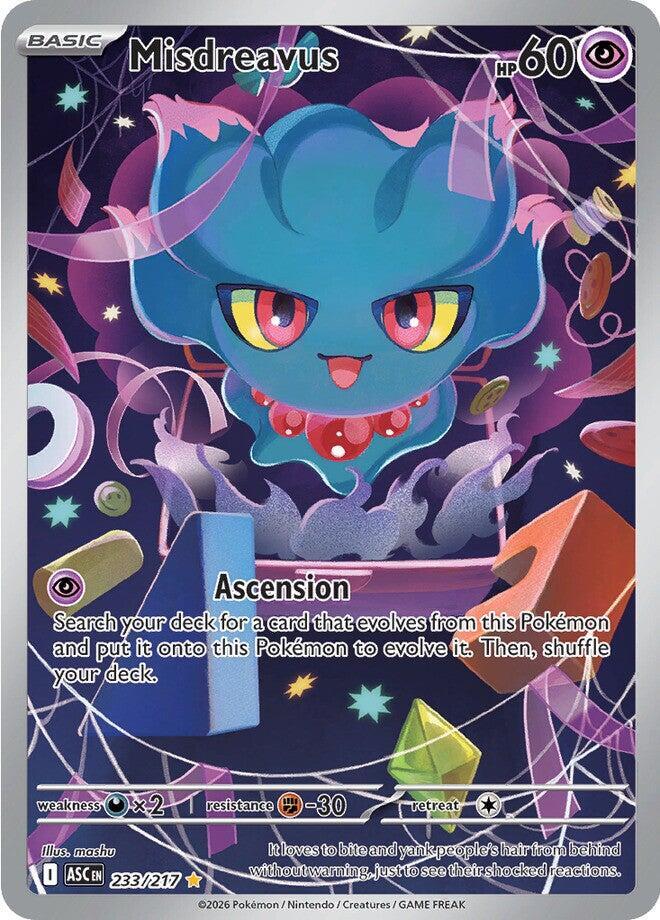 Pokemon Misdreavus 233/217 Ascended Heroes