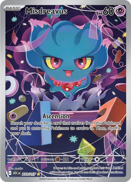 Pokemon Misdreavus 233/217 Ascended Heroes