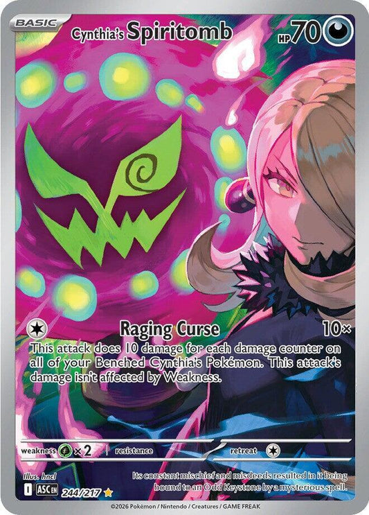 Pokemon Cynthia’s Spiritomb 244/217 Ascended Heroes