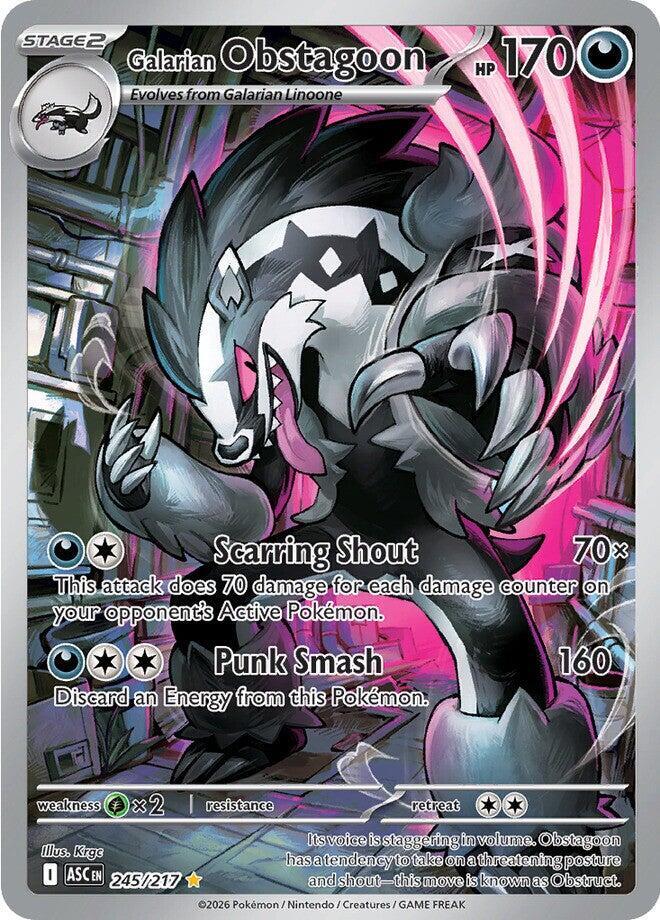 Pokemon Galarian Obstagoon 245/217 Ascended Heroes