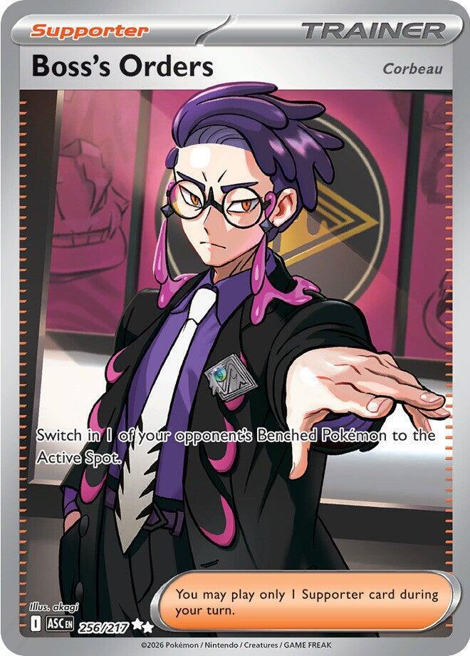 Pokemon Boss’s Orders 256/217 Ascended Heroes