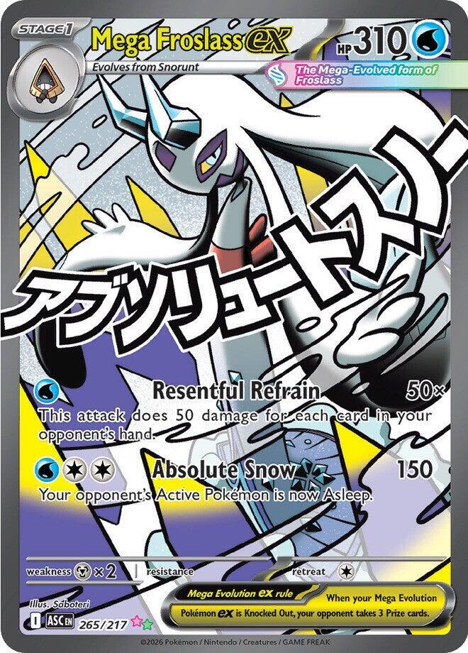 Pokemon Mega Froslass ex 265/217 Ascended Heroes