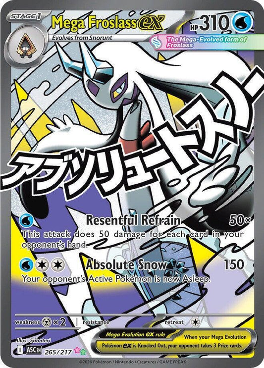 Pokemon Mega Froslass ex 265/217 Ascended Heroes