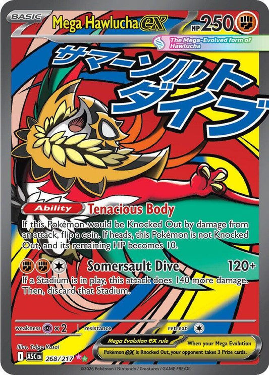 Pokemon Mega Hawlucha ex 268/217 Ascended Heroes