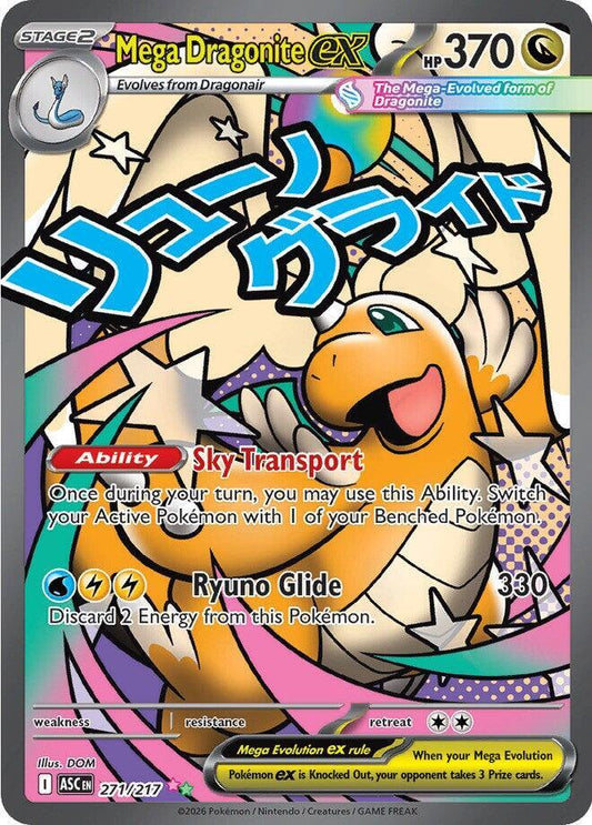 Pokemon Mega Dragonite ex 271/217 Ascended Heroes