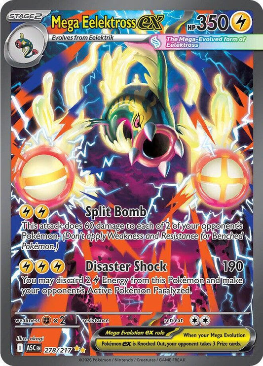 Pokemon Mega Eelektross ex 278/217 Ascended Heroes