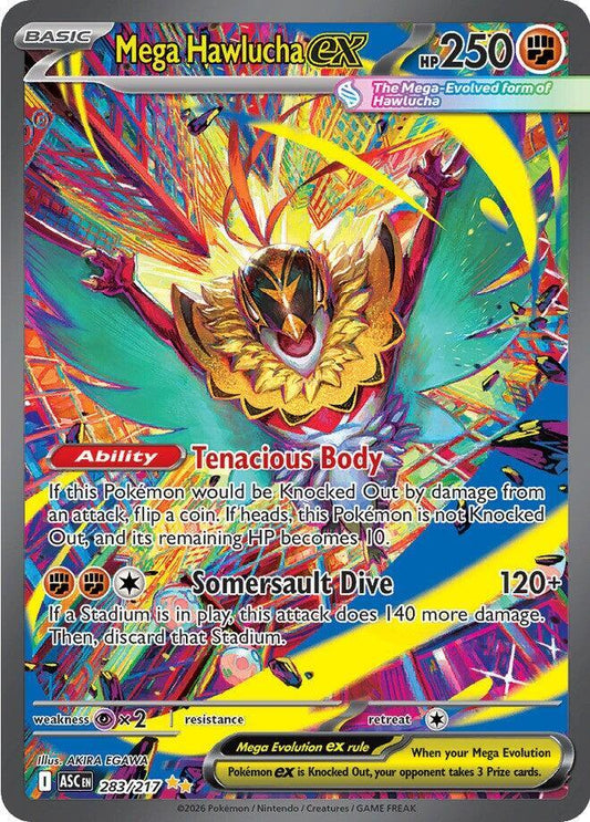 Pokemon Mega Hawlucha ex 283/217 Ascended Heroes