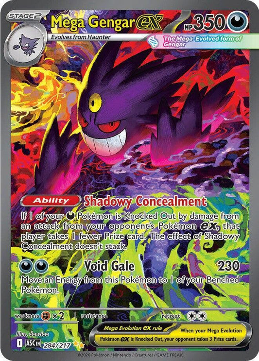 Pokemon Mega Gengar ex 284/217 Ascended Heroes