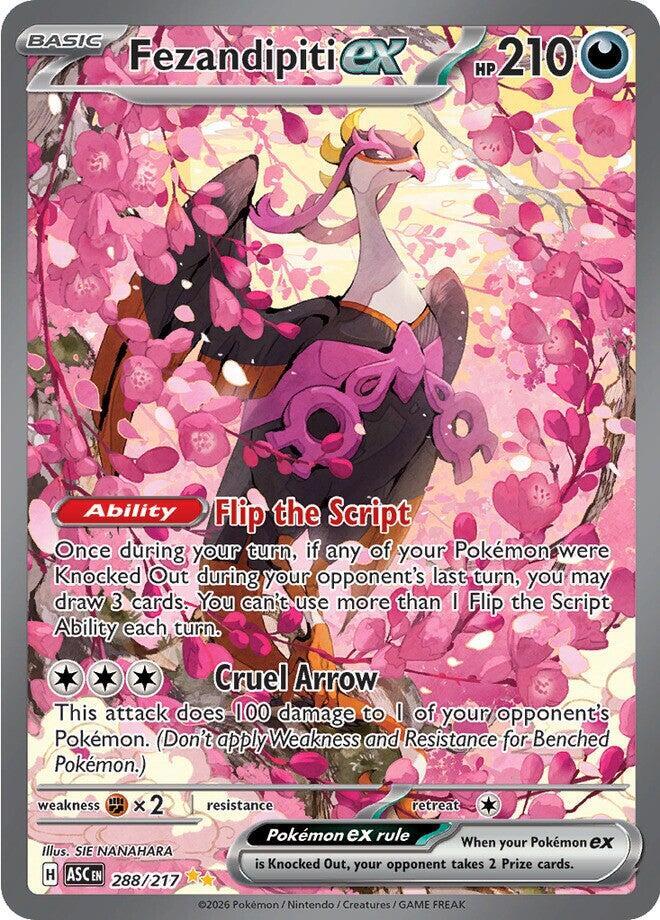 Pokemon Fezandipiti ex 288/217 Ascended Heroes
