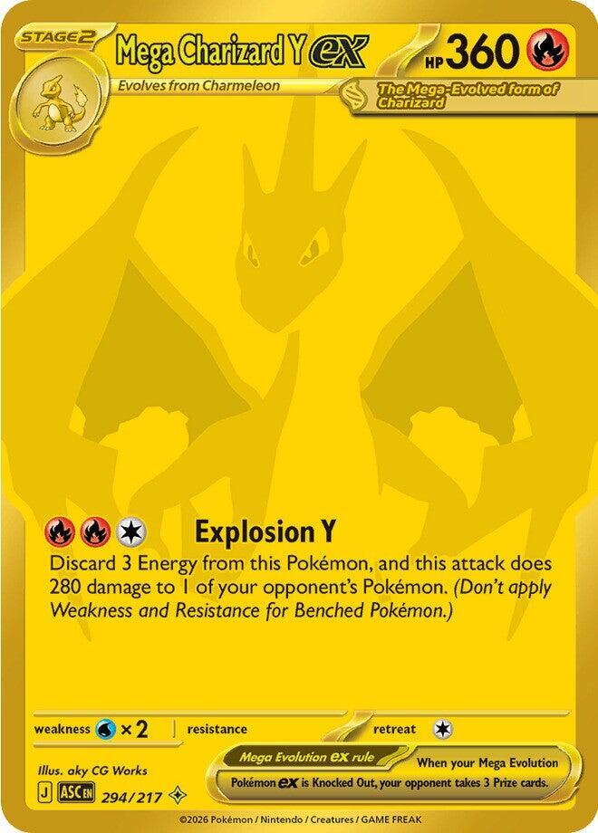 Pokemon Mega Charizard Y ex 294/217 Ascended Heroes