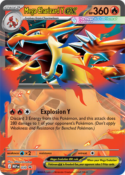Pokemon Mega Charizard X ex MEP30 Mega Evolution Promos