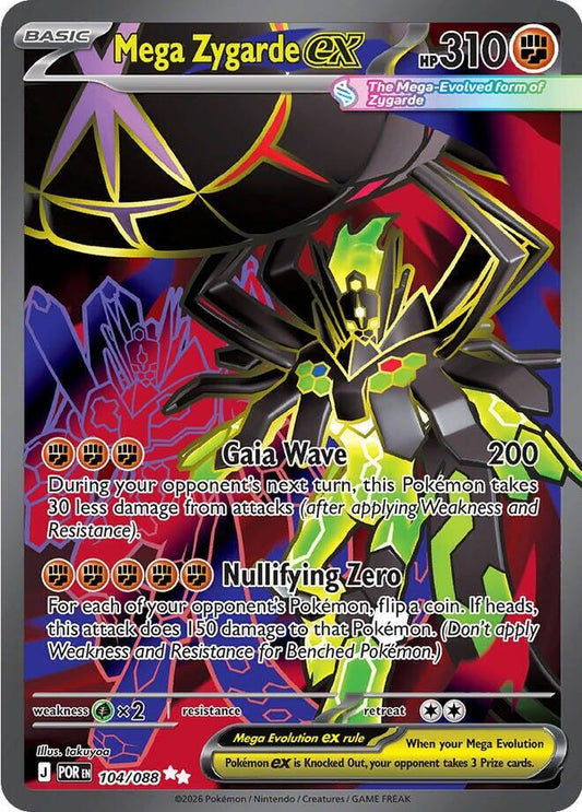 Pokemon Mega Zygarde ex 104/088 Perfect Order