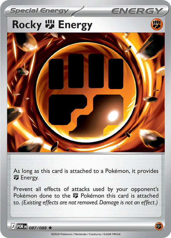 Pokemon Rocky Fighting Energy 087/088 Perfect Order