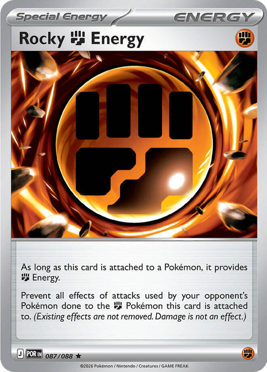 Pokemon Rocky Fighting Energy 087/088 Perfect Order