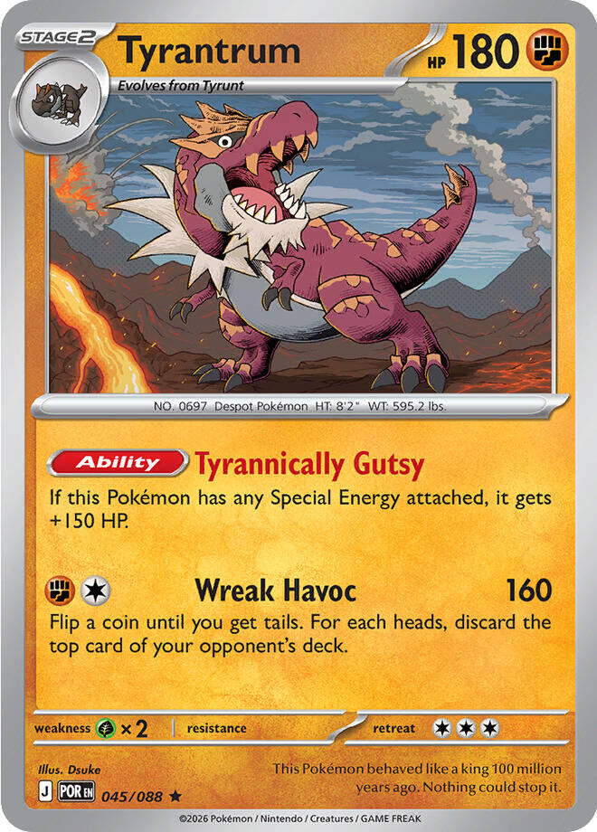 Pokemon Tyrantrum 045/088 Perfect Order