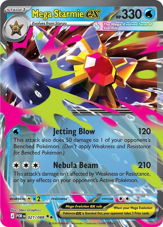 Pokemon Mega Starmie ex 021/088 Perfect Order