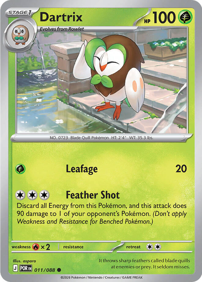 Pokemon Dartrix 011/088 Perfect Order