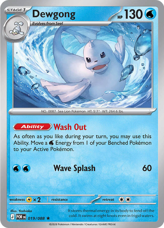 Pokemon Dewgong 019/088 Perfect Order
