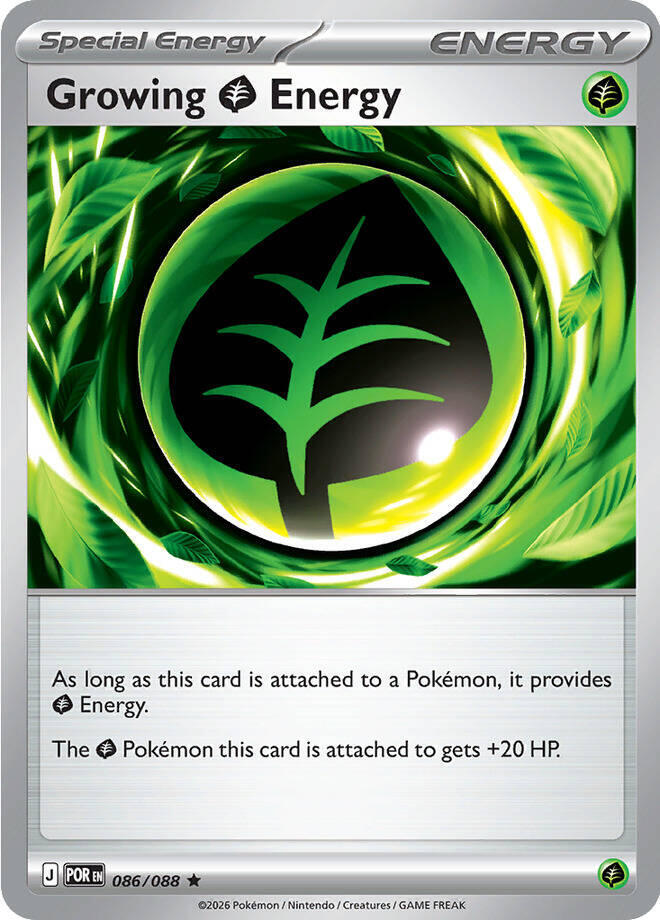 Pokemon Growing Grass Energy 086/088 Perfect Order
