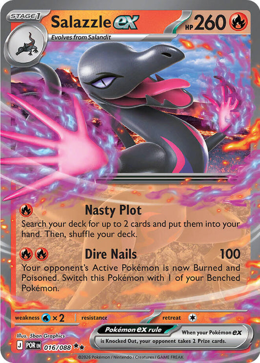 Pokemon Salazzle ex 016/088 Perfect Order