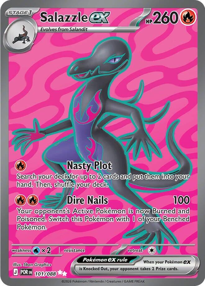 Pokemon Salazzle ex 101/088 Perfect Order