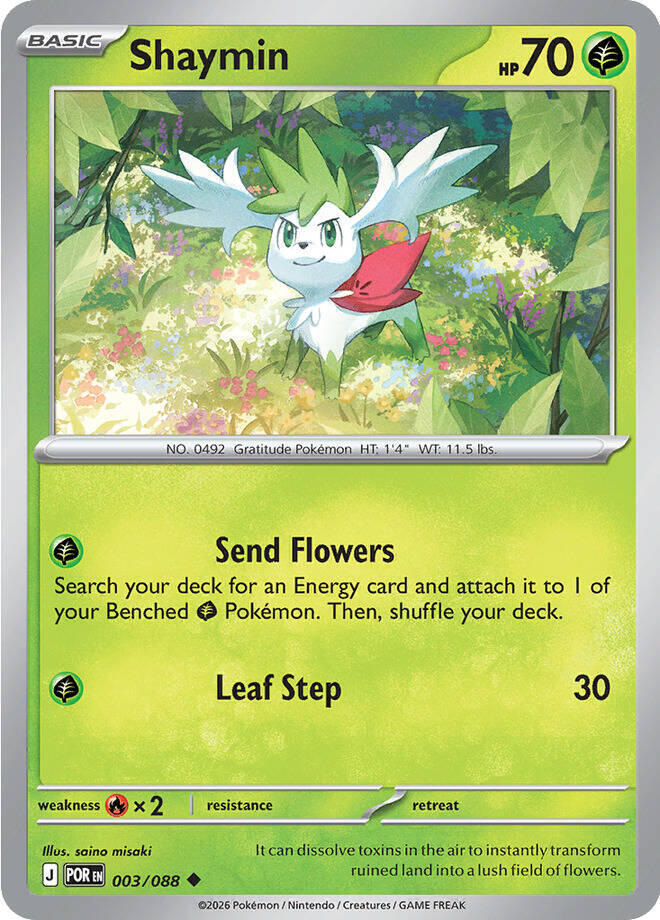 Pokemon Shaymin 003/088 Perfect Order