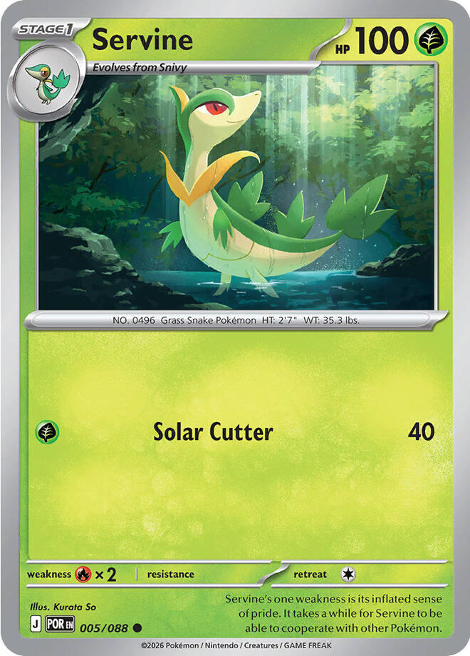 Pokemon Servine 005/088 Perfect Order