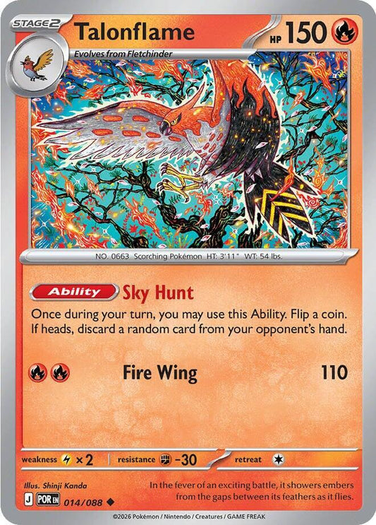 Pokemon Talonflame 014/088 Perfect Order