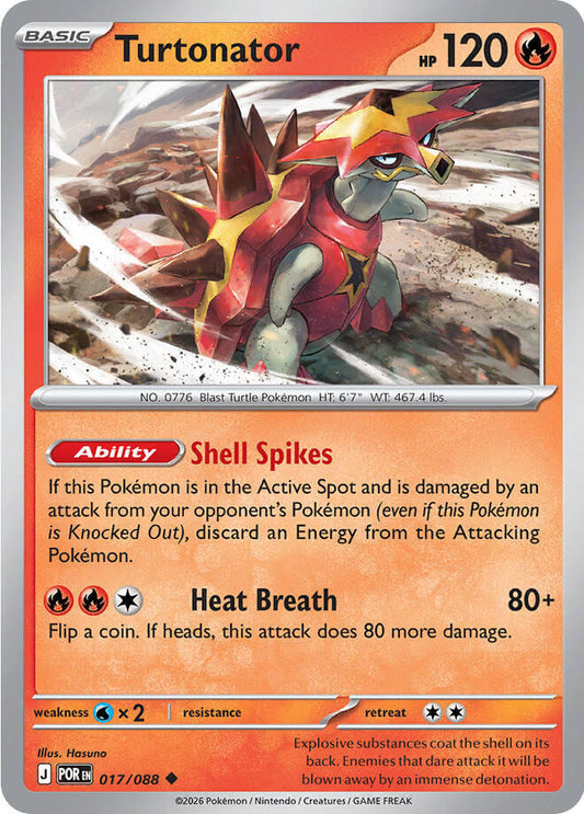 Pokemon Turtonator 017/088 Perfect Order