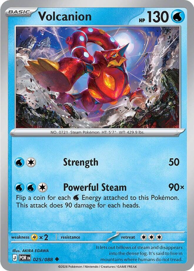 Pokemon Volcanion 025/088 Perfect Order