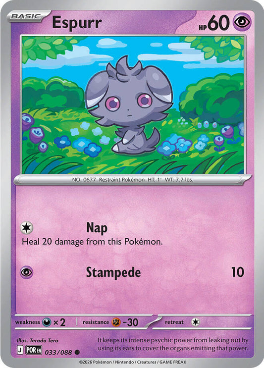 Pokemon Espurr 033/088 Perfect Order