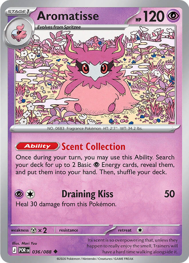 Pokemon Aromatisse 036/088 Perfect Order