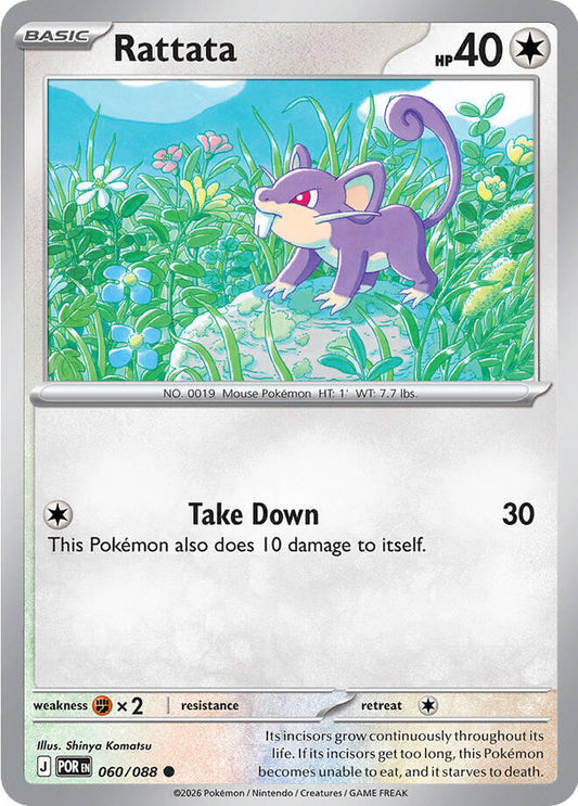 Pokemon Rattata 060/088 Perfect Order