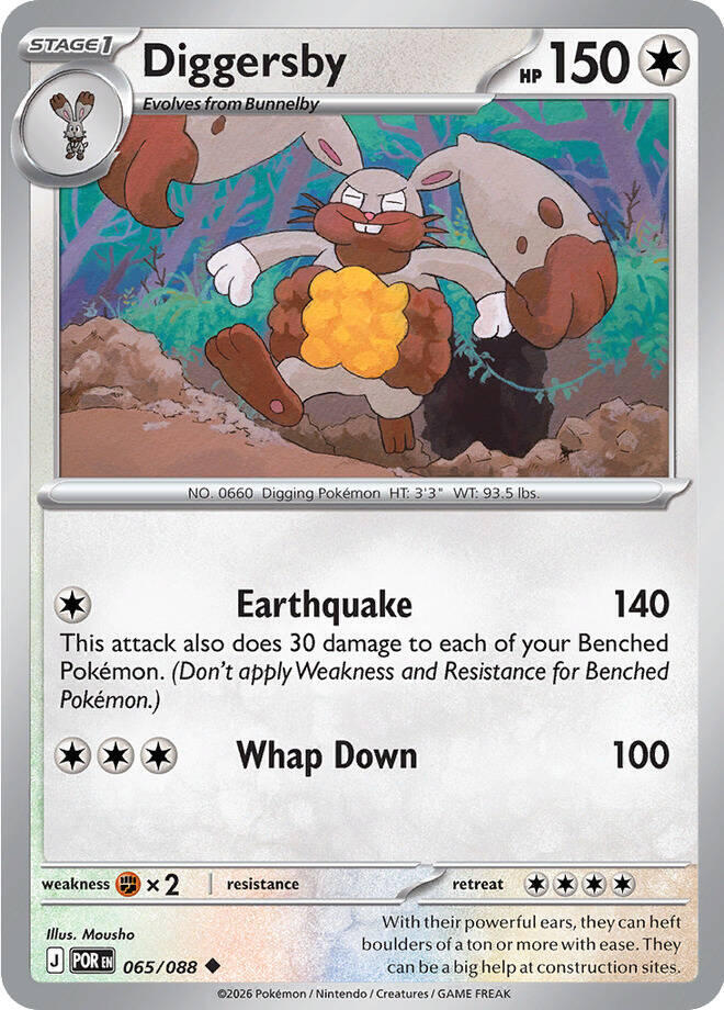 Pokemon Diggersby 065/088 Perfect Order