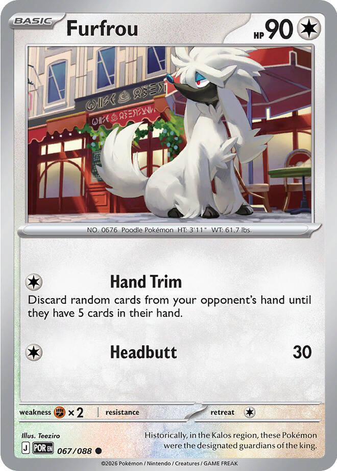 Pokemon Furfrou 067/088 Perfect Order