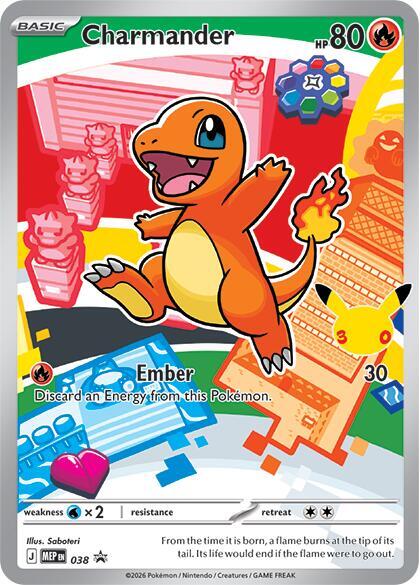 Pokemon Charmander MEP38  Mega Evolution Promos