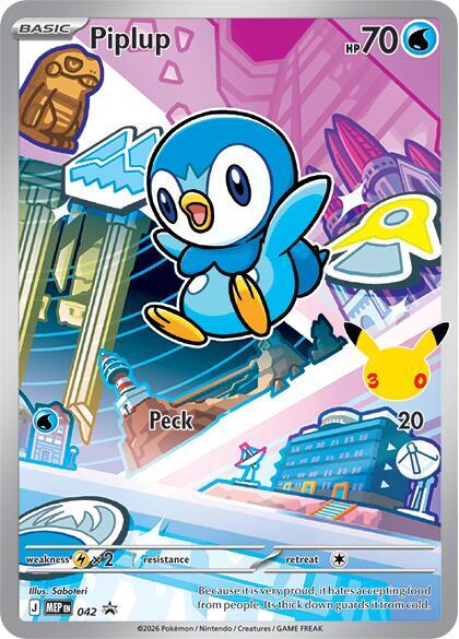 Pokemon Piplup MEP42 Mega Evolution Promos